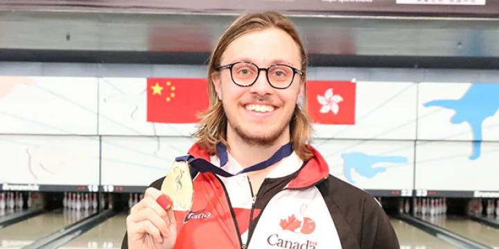 Canada’s Mitch Hupe takes hard road to Masters gold at 2018 World Men's Championships, beating E.J. Tackett, Andrew Anderson, Dan MacLelland, Kyle Troup in last 4 matches