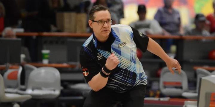 Despite balky knee, Brian LeClair leads after opening round of 2019 PBA50 Johnny Petraglia BVL Open