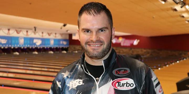 Still seeking a first official PBA Tour title, A.J. Johnson takes lead after opening day of 2020 U.S. Open