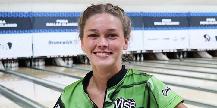 McKendree University’s Hope Gramly continues to mark herself as a player to watch as she leads qualifying at 2022 PWBA Pepsi Classic