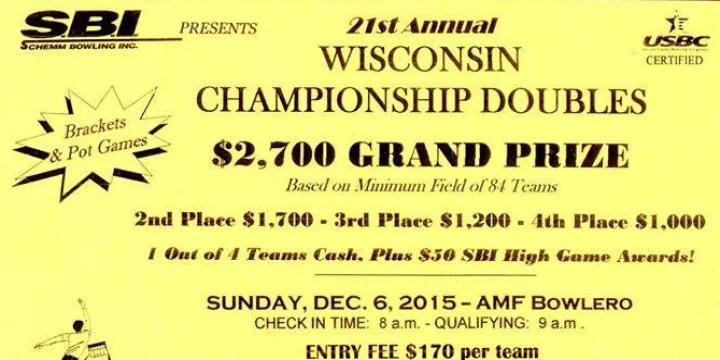 21st annual SBI Wisconsin Championship Doubles Sunday at AMF Bowlero