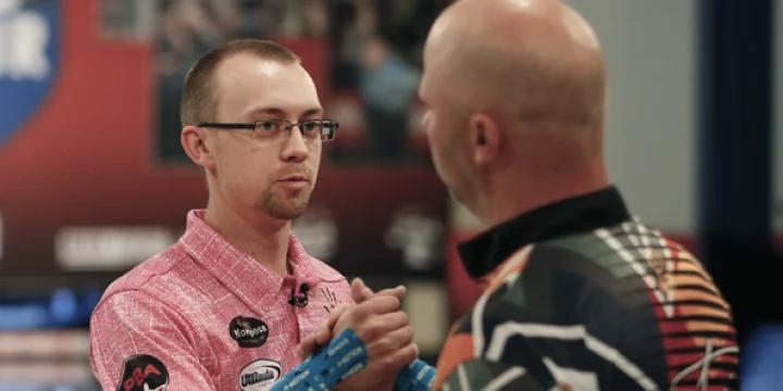 E.J. Tackett's win in Group Two stepladder sets up battle with Jason Belmonte for Main Event PBA Tour Finals title
