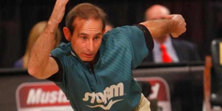 PBA50 South Shore Open qualifying leader Norm Duke’s second round as 'wet-dry' as the lanes