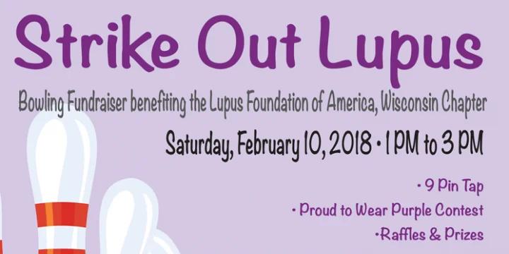 2nd annual Strike Out Lupus fundraiser set for Saturday, Feb. 10 at Ten Pin Alley
