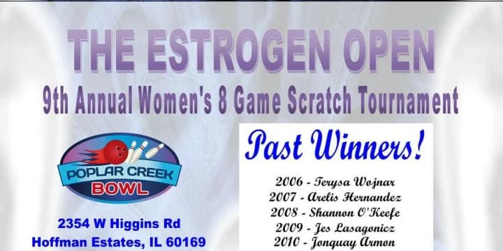 9th annual Estrogen Open set for Aug. 12 at Poplar Creek Bowl in suburban Chicago