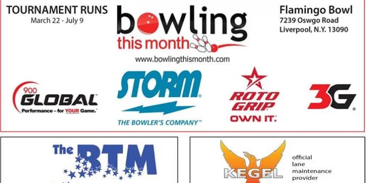 BTM, 9-Pin No Tap tournament set for March 22-July 9 at Flamingo Bowl in Liverpool, N.Y.