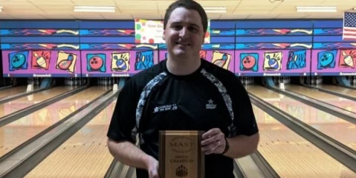 Chris Pollentier wins low-scoring MAST tournament on World Bowling Melbourne lane pattern at Rock River Lanes