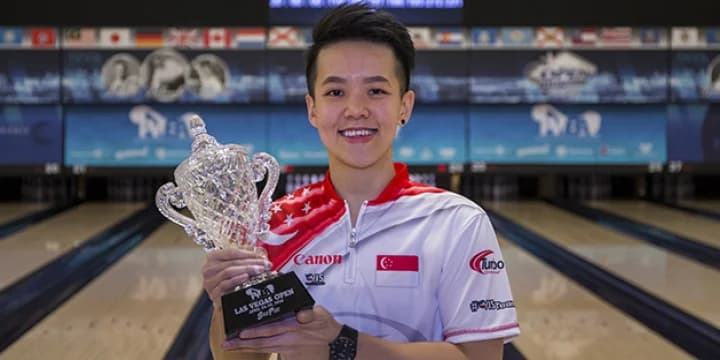 Singapore’s Shayna Ng wins first PWBA Tour title by beating top seed Diana Zavjalova in title match of Las Vegas Open