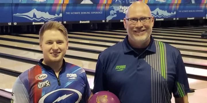 With huge start and clutch strikes at end, A.J. Chapman and Rich Eighme edge into doubles lead at 2018 USBC Open Championships