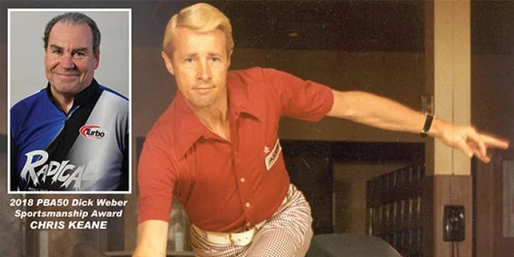 Chris Keane again voted PBA50 Dick Weber Sportsmanship Award winner