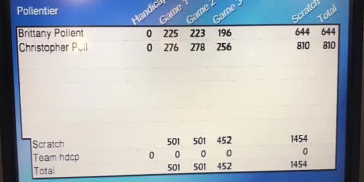 Tony Thaden fires 818-300, Rick Thomas 812-300, Chris Pollentier 810; Lauren Sammel slams 729