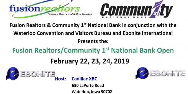 Latest GIBA Fusion Realtors/Community First National Bank Open set for Feb. 22-24 in Waterloo, Iowa