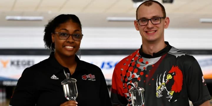 Concordia’s Alex Ouellette, Arkansas State’s Averi Brown lead qualifying, UW-Milwaukee’s Matt Hibbard, UW-Whitewater’s Ryan Winters alive as fields cut to 16 men, 16 women in opening day of 2019 Intercollegiate Singles Championships