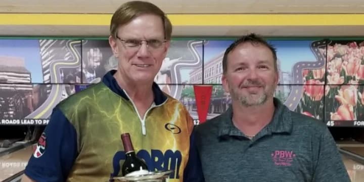 Dick Weber 45 lane pattern turns nasty, as Mark Williams edges Rick Miner to win PBA60 Dick Weber Championship