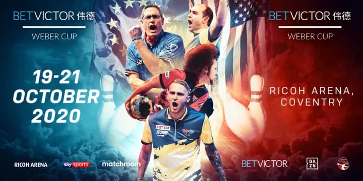 Update: 2020 BetVictor Weber Cup will be without fans Oct. 19-21 in bubble setting in England due to COVID-19 pandemic