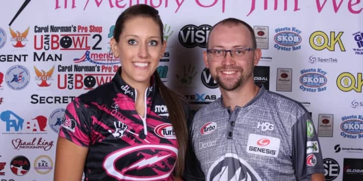 E.J. Tackett, Danielle McEwan hold lead as top 40 advance to semifinals at 2021 Storm PBA-PWBA Striking Against Breast Cancer Mixed Doubles — aka The Luci