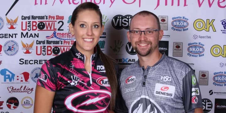 E.J. Tackett, Danielle McEwan win for first time since 2019 with wire-to-wire win at 2021 Storm PBA-PWBA Striking Against Breast Cancer Mixed Doubles — aka The Luci