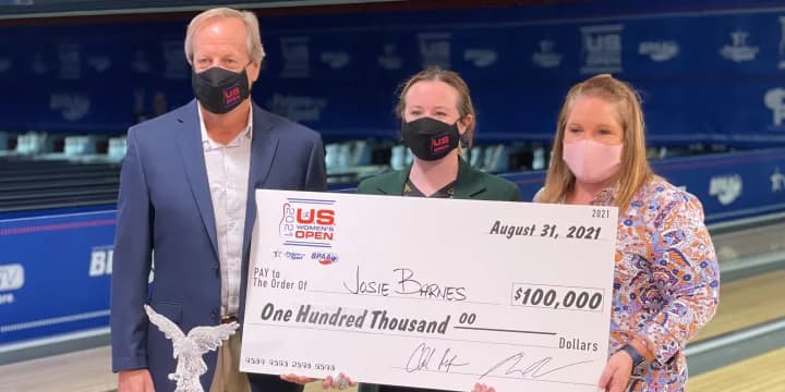 Josie Barnes again beats Cherie Tan in title match that goes to final frame, winning 2021 U.S. Women's Open and biggest prize in women’s pro bowling history