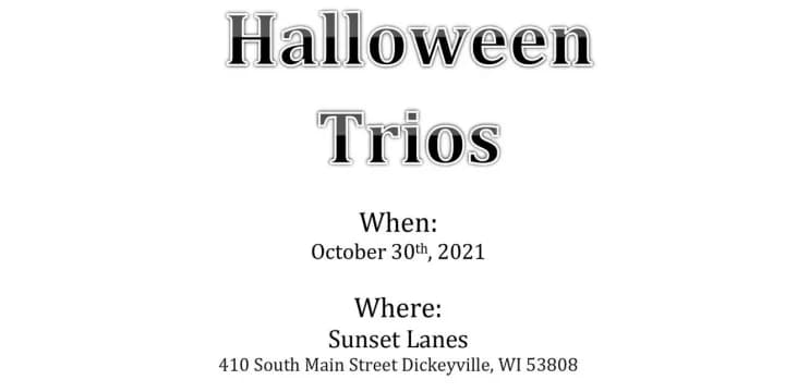 An odd and tough finish for a second at Halloween Trios in Dickeyville