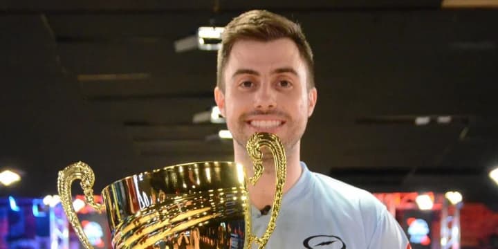 No more Mr. Half-Title: Kyle Sherman ends the razzing with a workmanlike win in the 2022 PBA Cheetah Championship at the World Series of Bowling