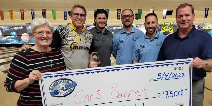 Chris Barnes finally beats Tom Hess in a title match, taking the 2022 PBA50 Granville Financial Open