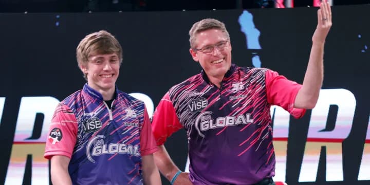 Chris and Ryan Barnes win, but Guppy Troup steals the show on the opening night of the inaugural PBA King of the Lanes: Royal Family Edition