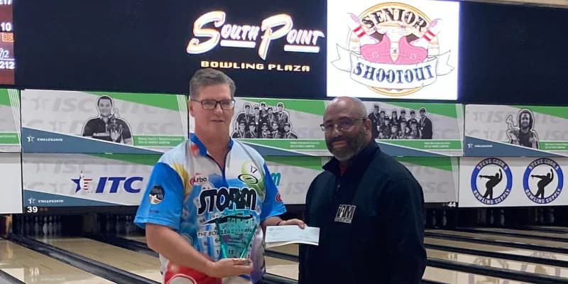 Tom Adcock dominates in winning 2023 South Point Senior Shootout I AM Bowling Championship