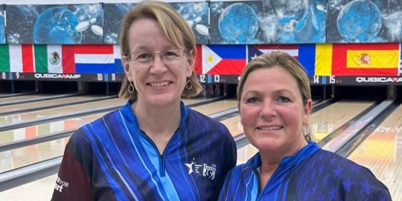 Dane Ausec, Jodi Woessner of Senior Team USA make women’s singles medal round at 2023 IBF World Senior Championships