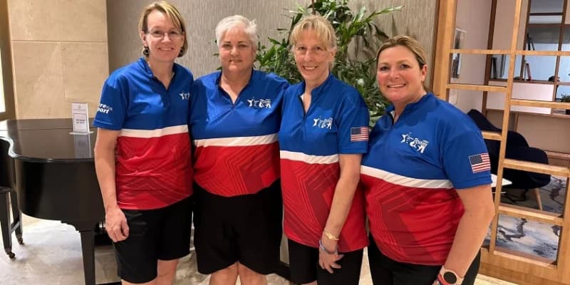 Both Senior Team USA duos make doubles medal round at 2023 IBF World Senior Championships