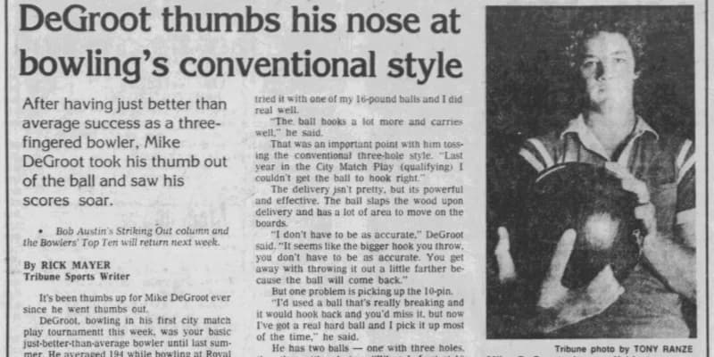 Chuck Lande was the original PBA Tour 2-hander, but Mike DeGroot preceded him in PBA Regionals
