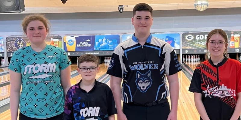 Cooper Rodefeld with a perfect game, Sophia Rudie, Elliot Harm, Paityn Hauge win titles in BYBT at Spartan Bowl