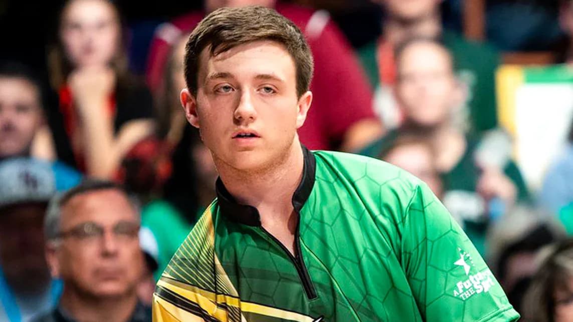 Old school young player Alec Keplinger leads after Day 1 of 2025 PBA Mike Aulby Nevada Classic