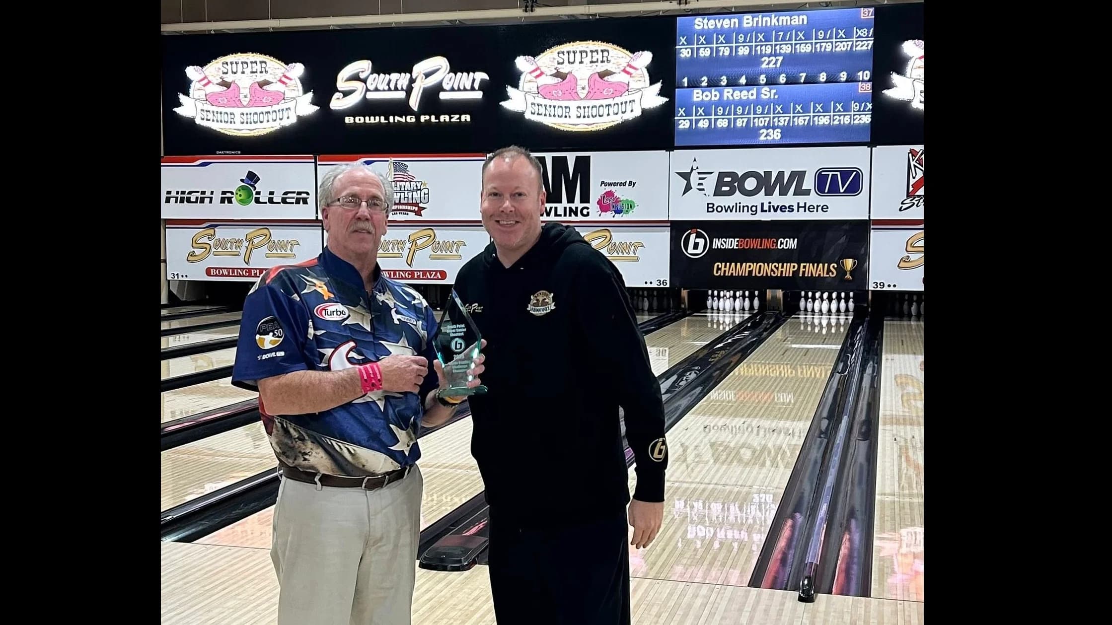 Bob Reed Sr. edges Steven Brinkman to win 2025 South Point Super Senior Shootout Inside Bowling Challenge