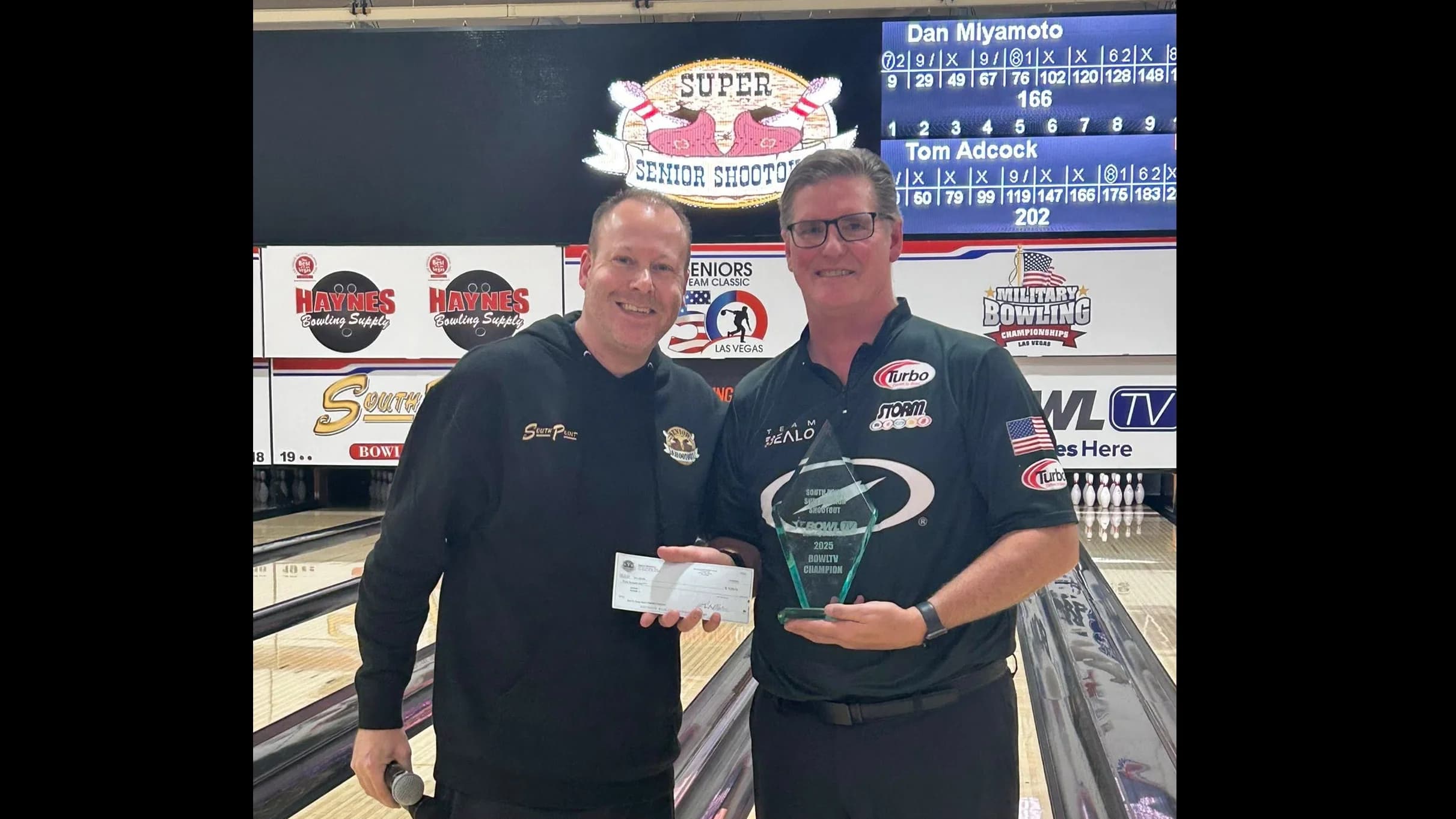 Tom Adcock beats Dan Miyamoto to win 2025 South Point Super Senior Shootout BowlTV Championship