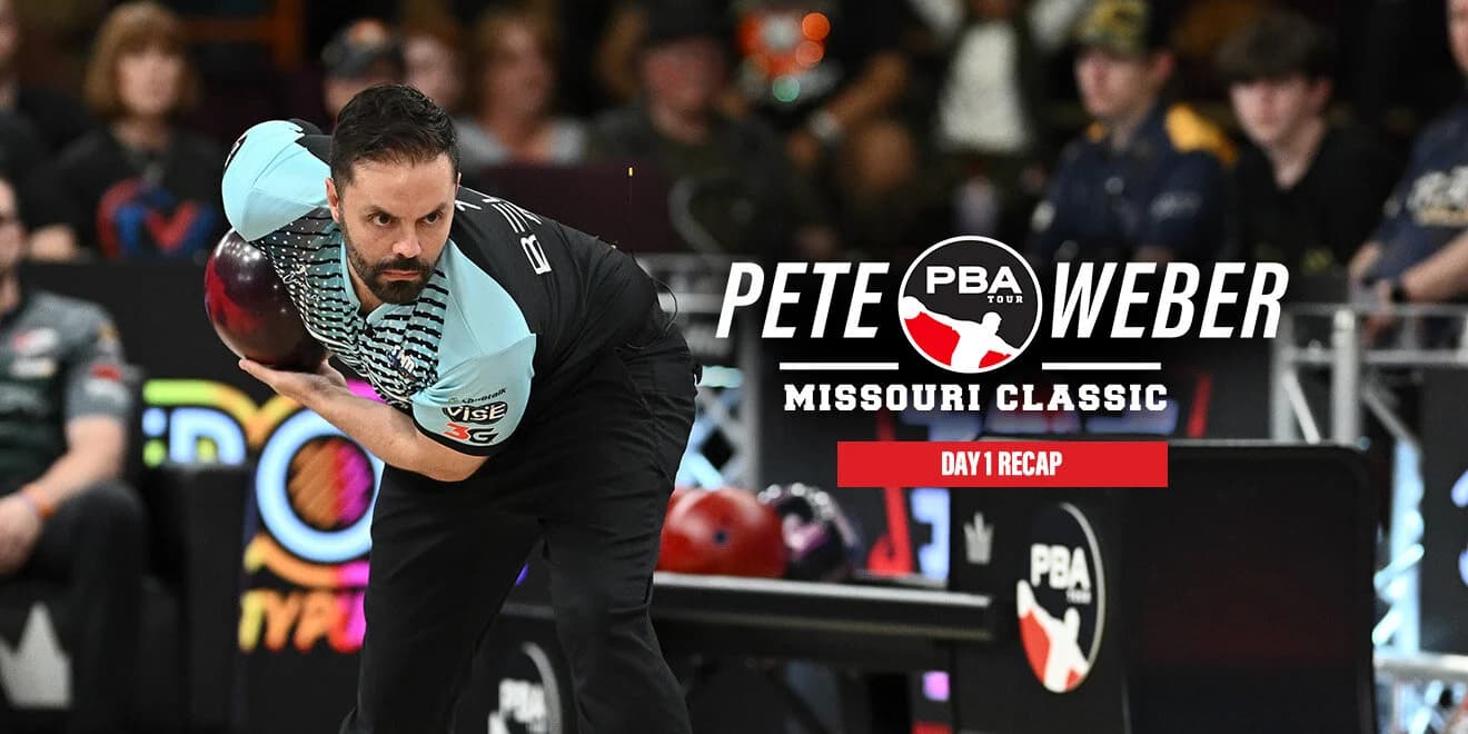 Opening week jet lag gone, Jason Belmonte takes lead after Day 1 of 2026 PBA Pete Weber Missouri Classic