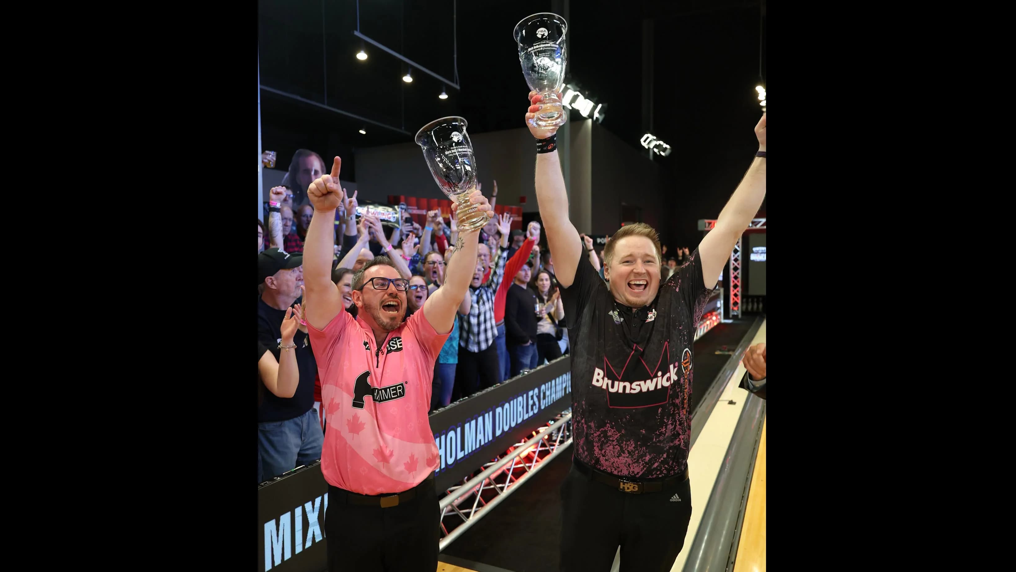 Zach Wilkins, A.J. Chapman overcome stunning gutter to win 2026 Owen's Craft Mixers PBA Roth/Holman Doubles Championship for their first PBA Tour titles