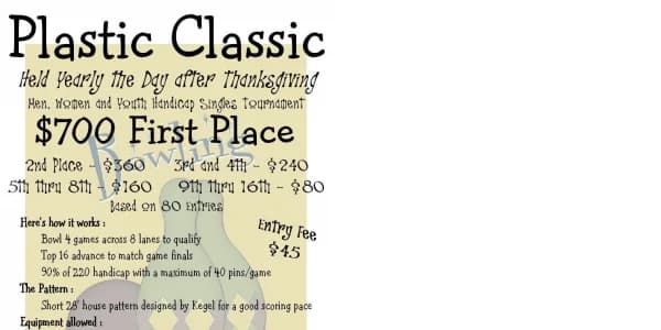Badger Bowl hosting 4th annual Plastic Classic on day after Thanksgiving