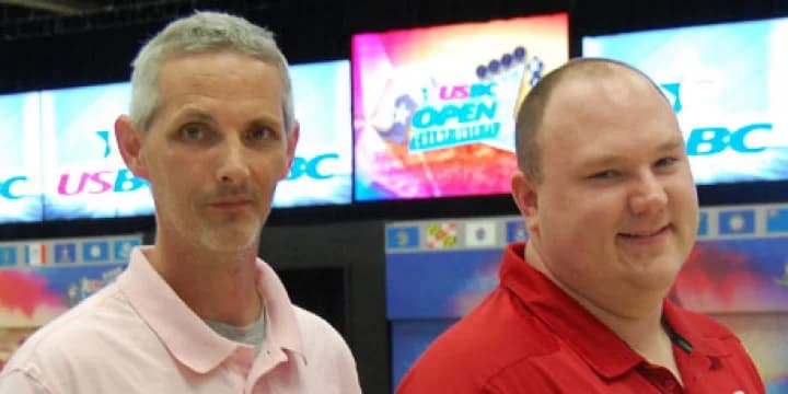 Wisconsin teammates Chris Pounders, Ken Duffield take all-events, singles leads at Open Championships