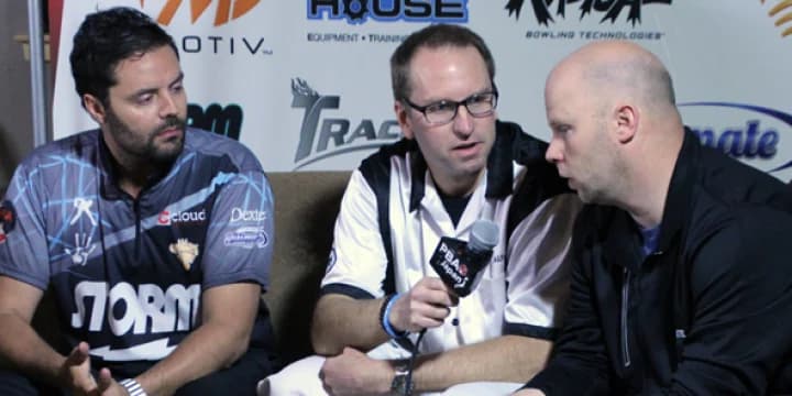 Jason Belmonte vs. Tommy Jones highlights first round of all match play bowlingball.com PBA Maine Shootout