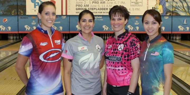 Danielle McEwan barely makes match play, then soars to top seed of PWBA Wichita Open; Maria Jose Rodriguez, Shannon Pluhowsky, Syaidatul Hamidi also make stepladder finals