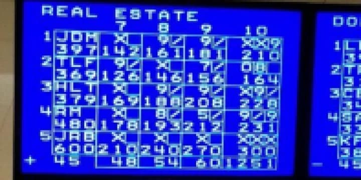 70-year-old John Buchanan fires 900 series at Franklin Lanes in Evansville, Indiana 