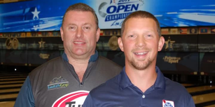 Twist of good fortune puts John Nolen, Mike Reasoner in doubles lead at 2017 USBC Open Championships