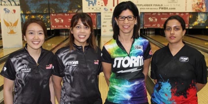Malaysian bowlers Sin Li Jane, Siti Rahman earn top spots for stepladder finals of PWBA Wichita Open; Liz Johnson, Colombia’s Juliana Franco also make TV show
