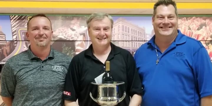 Darryl Bower cuts down the Ax to win PBA60 Dick Weber Championship