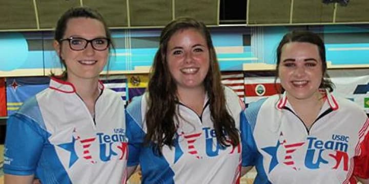 Breanna Clemmer, Sydney Brummett, Stephanie Schwartz win U21 trios gold at 2017 PABCON Youth Championships