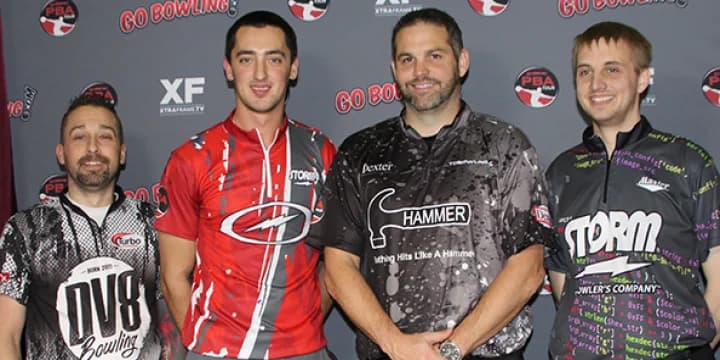 Newcomers Charlie Brown Jr., Richard Teece join veteran champions Marshall Kent, Tom Daugherty in PBA Shark Championship TV finals