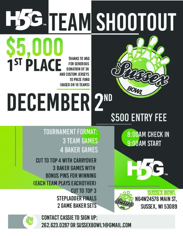 2023 H5G Team Shootout flyer