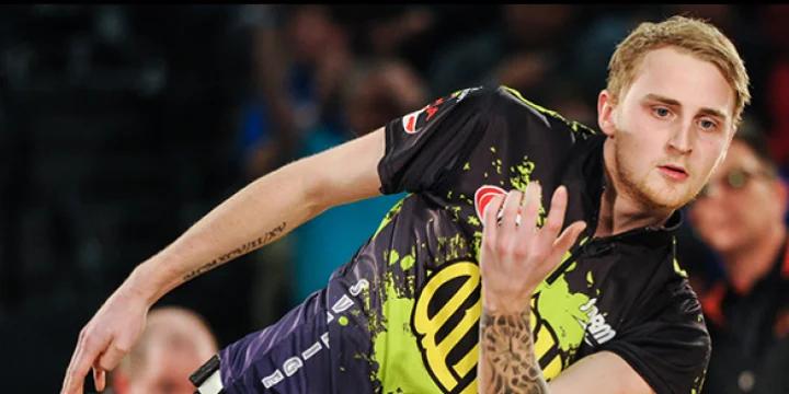 Jesper Svensson jumps over Ronnie Russell for lead with 1 round to go before TV at 2018 PBA Tournament of Champions
