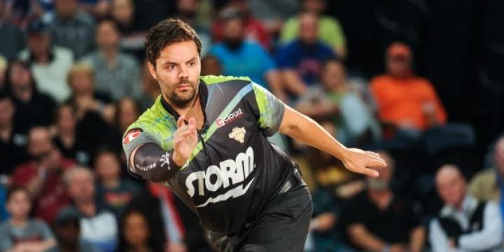 Though he finds format 'quite annoying,' Jason Belmonte dominating Barbasol PBA Players Championship, Roth/Holman PBA Doubles Championship with partner Bill O’Neill after 2 rounds