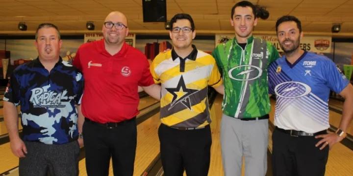 Barbasol PBA Players Championship top seed Jason Belmonte a game away from history of 10th PBA major title; Marshall Kent, Kris Prather, Patrick Girard, Tom Smallwood also make stepladder finals